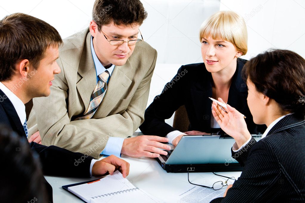 Serious conversation — Stock Photo © pressmaster 10717294