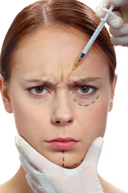 Anti-wrinkle injection clipart