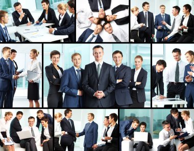 Business collage clipart