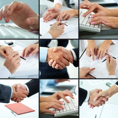 Business hands clipart