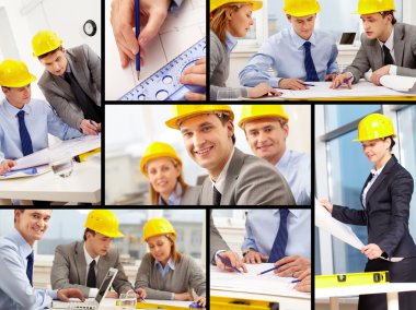 Architects at work clipart