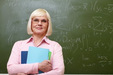 Elderly teacher clipart