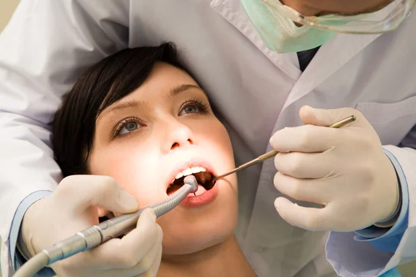 Exame da cavidade oral — Fotografia de Stock