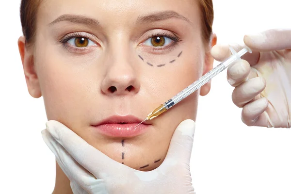 Botox tedavisi — Stok fotoğraf