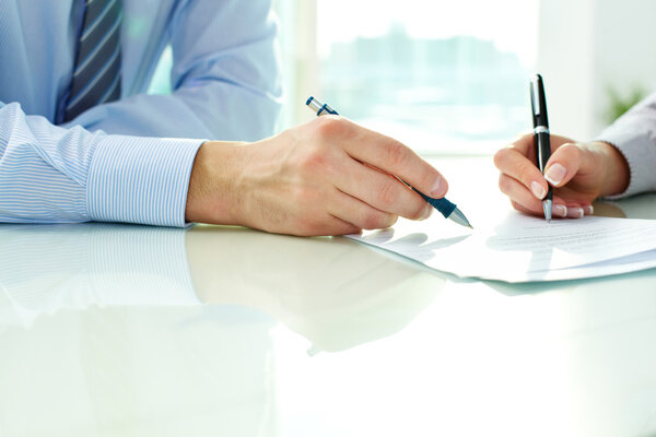 Firma del contrato — Foto de Stock