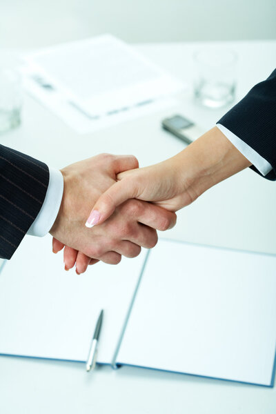 Tras la firma del acuerdo — Foto de Stock