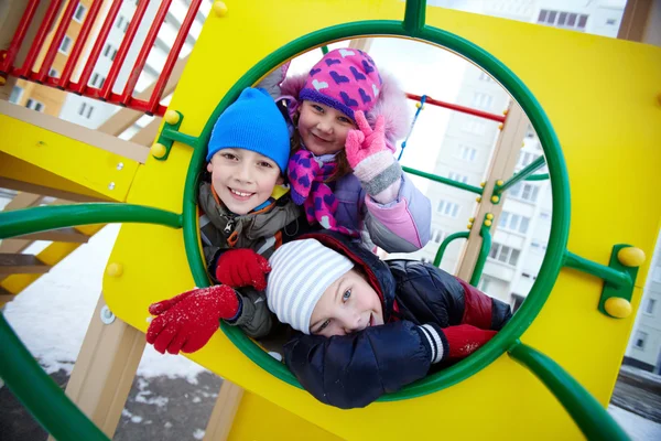 Kids on playground — Stock Photo, Image