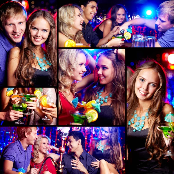 Freunde auf Party — Stockfoto