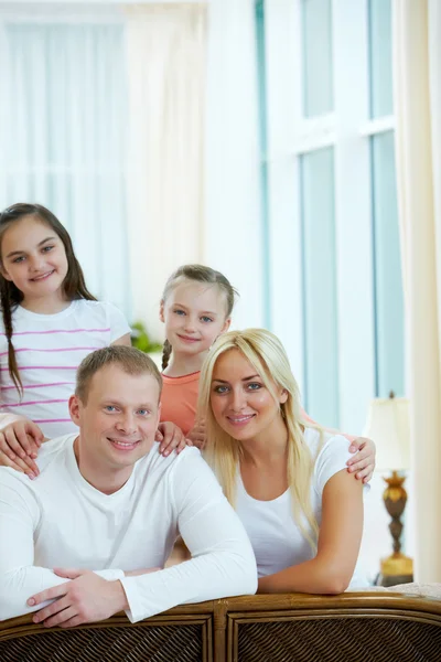 Couple and their kids — Stock Photo, Image