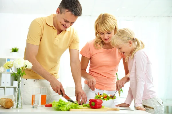 Cooking together — Stock Photo, Image
