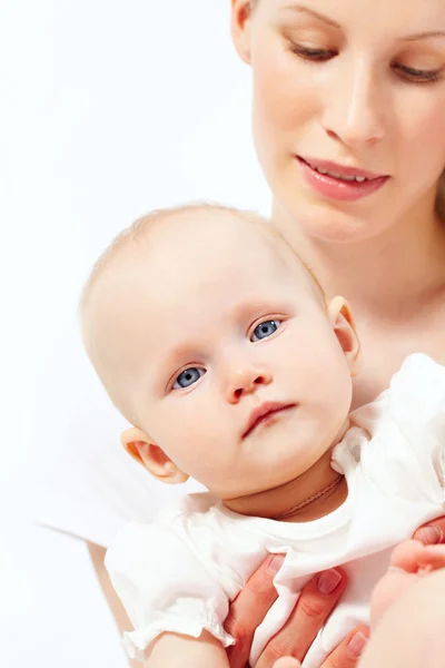 女性の赤ちゃんと — ストック写真