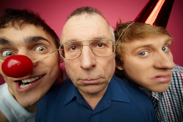 Três idiotas de abril — Fotografia de Stock