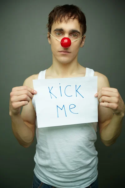 Kick me — Stockfoto