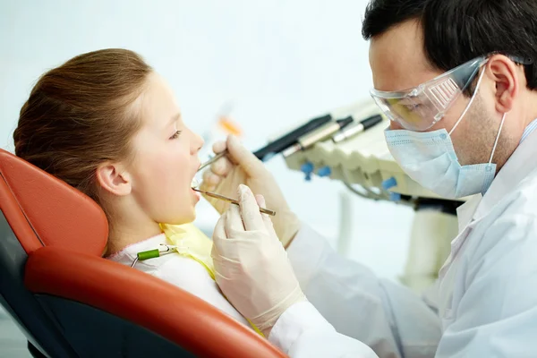 치아 검사 — 스톡 사진
