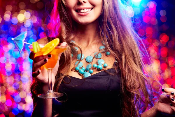 Ragazza in night club — Foto Stock