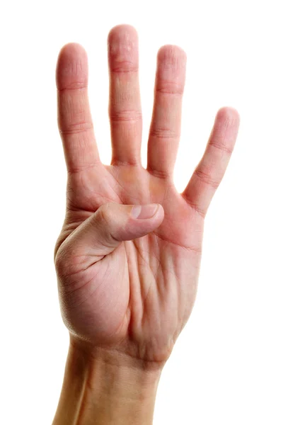 Showing fingers — Stock Photo, Image
