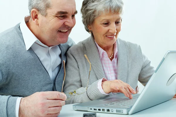 Technik für Senioren — Stockfoto