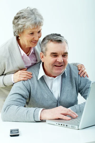 Idősebb használók — Stock Fotó