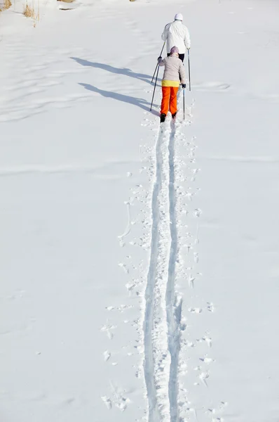 In winter resort — Stockfoto