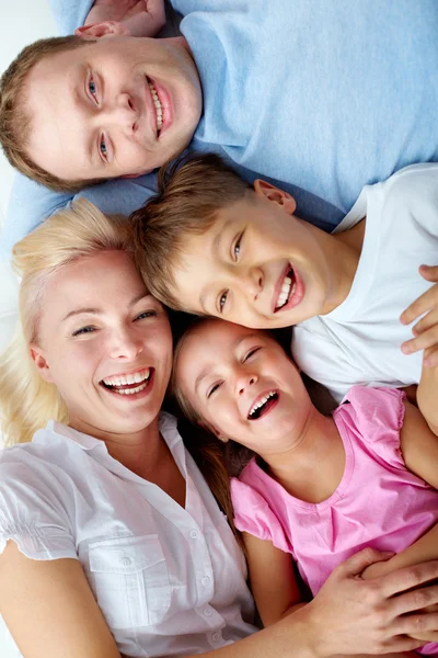 Parents with children Stock Image