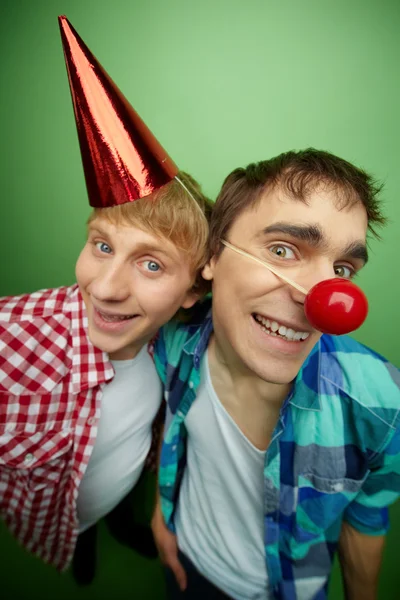 Guys at party Royalty Free Stock Images