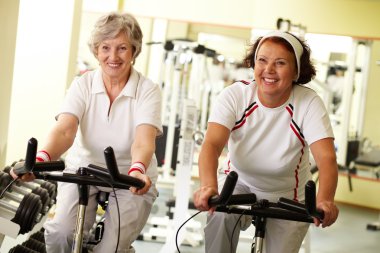 Fitness for seniors clipart