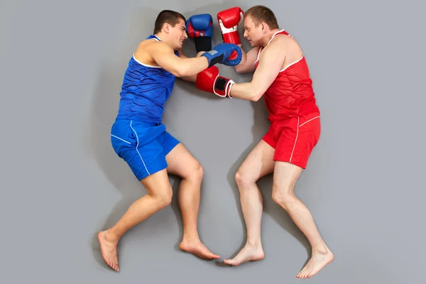 Boxing on the floor — Stock Photo, Image