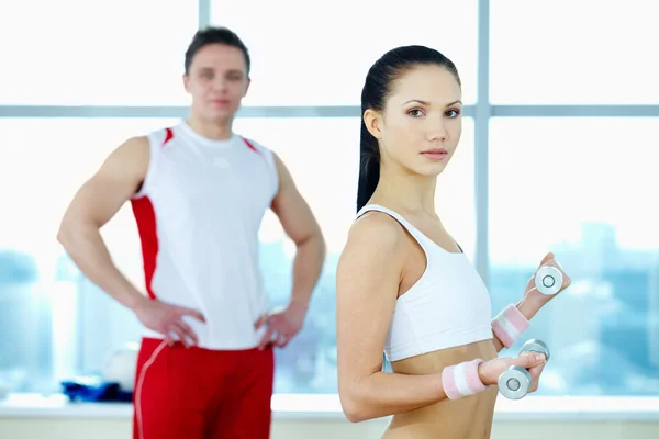 In gym — Stock Photo, Image