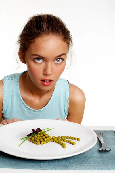 Régime alimentaire des pois — Photo