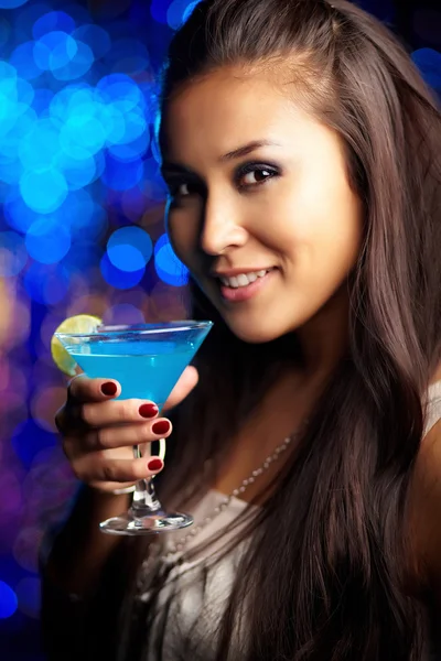 Cocktail girl — Stock Photo, Image