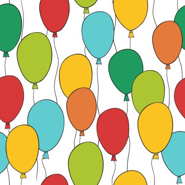 Balloon pattern clipart