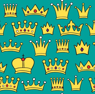Crown pattern clipart