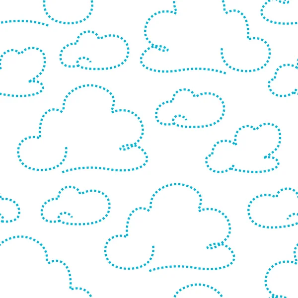Motif nuageux — Image vectorielle