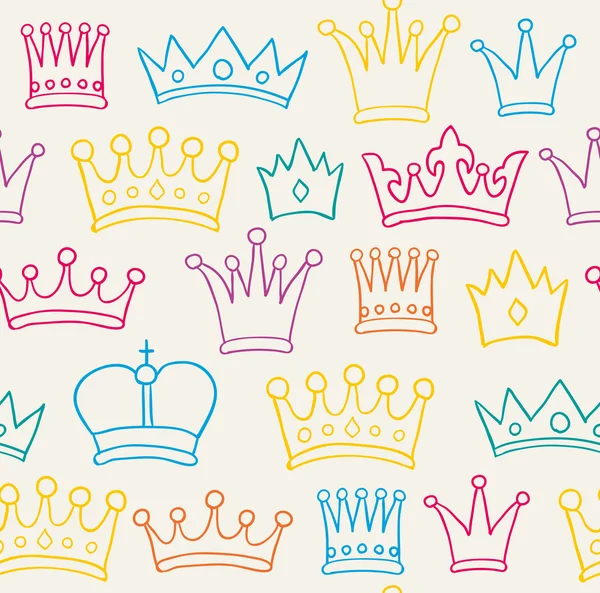 Crown pattern — Stock Vector