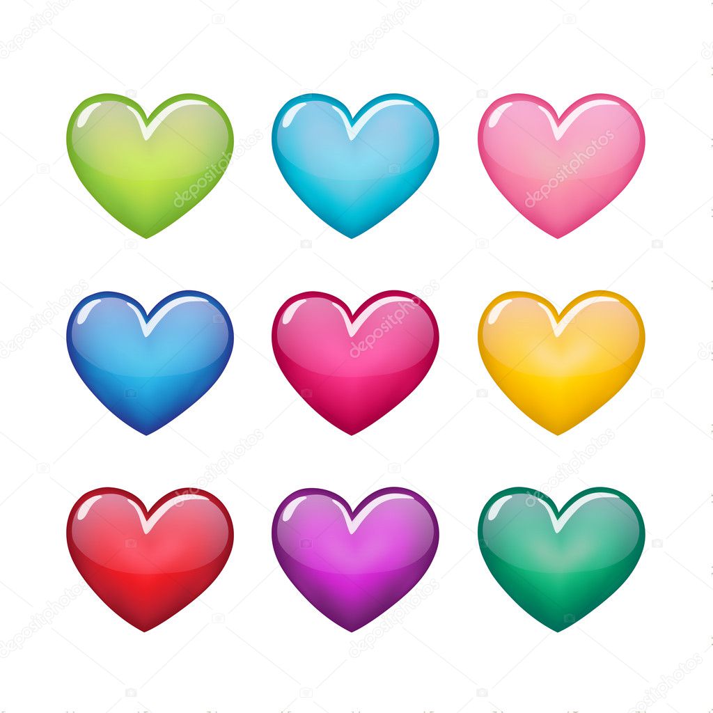 Color hearts
