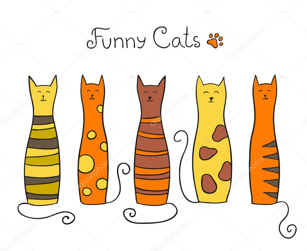 Five cats