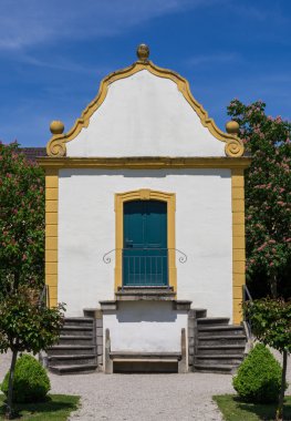 Old summer house in baroque garden clipart