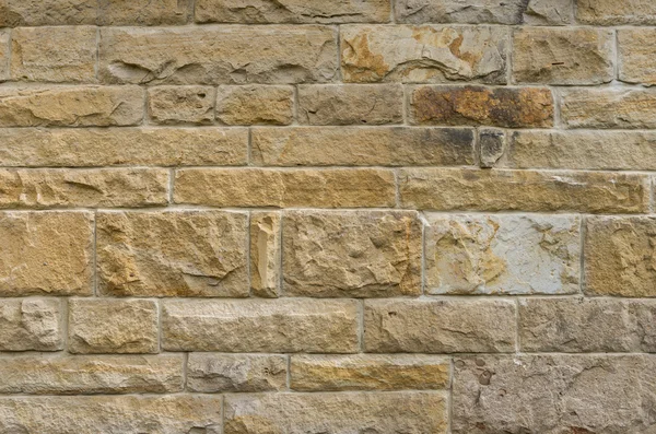 Vista frontal de uma parede de arenito — Fotografia de Stock