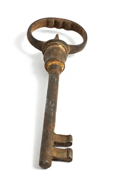 Старый ржавый ключ — стоковое фото