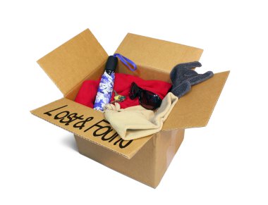 Lost and Found Box clipart