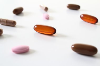 Vitamins on White clipart