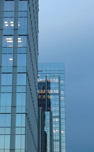 Vertical shot of a glass office building — Stock Photo, Image
