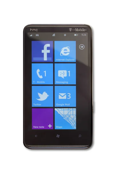 En Windows phone 7.5 mango —  Fotos de Stock