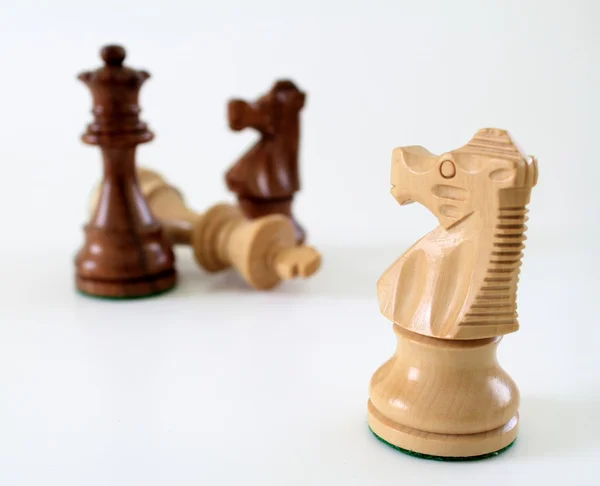 Berörda schack knight — Stockfoto
