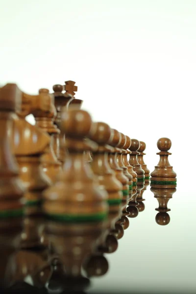Primeiro movimento de xadrez — Fotografia de Stock
