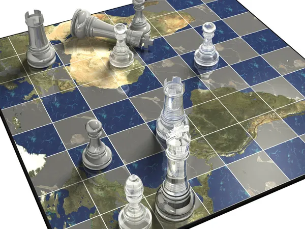 Politiska schack — Stockfoto