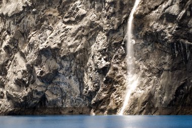 Waterfall in Laguna 69. Peru clipart