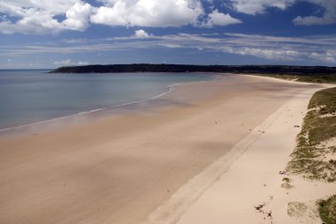 oxwich bay - gower Yarımadası. Galler