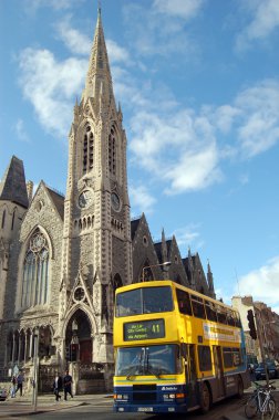Bus in Dublin, Ireland clipart