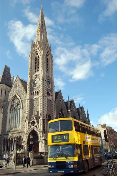 Autobús en Dublín, Irlanda Imagen de archivo
